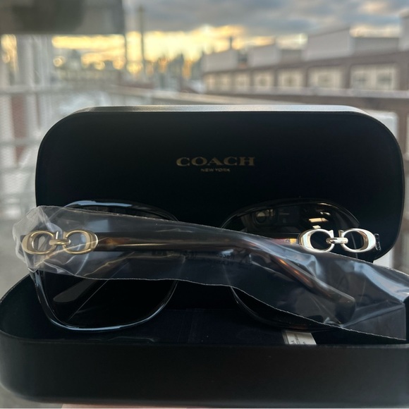 Coach HC 8145 512013 Dark Tortoise Sunglasses - Picture 5 of 5